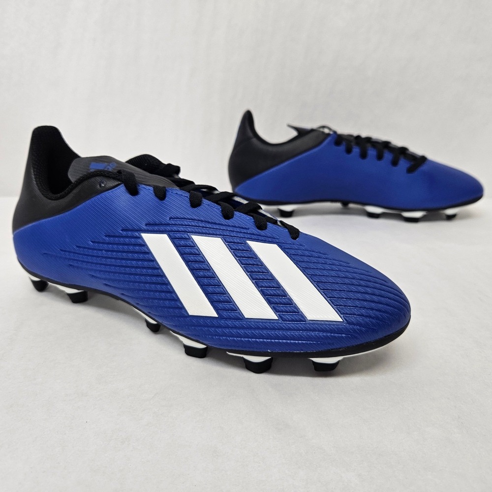 Adidas X 19.4 FxG Soccer Cleats EF1698 Blue White Black Kids Size 7Y